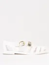 Moschino Flat Sandals  Couture Woman Color White In White