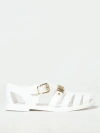 Moschino Flat Sandals  Couture Woman Color White In Weiss