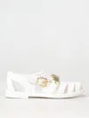 Moschino Flat Sandals  Couture Woman Color White In Weiss