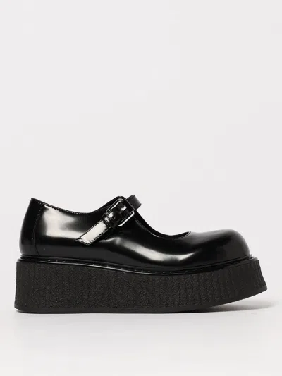 Moschino Flat Shoes  Couture Woman Color Black