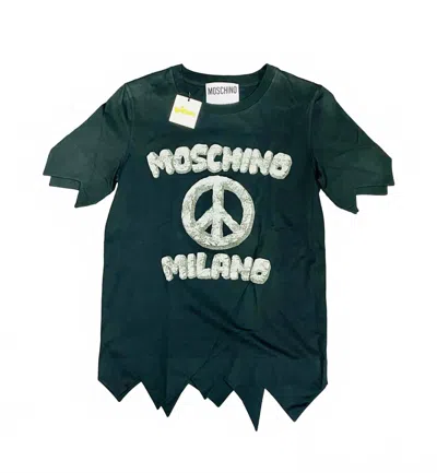 Moschino Couture Flintstones Tee In Black