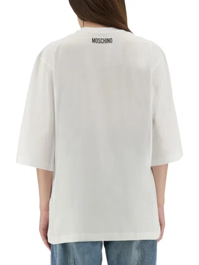 Moschino Couture Goose Jersey Tshirt In White