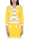 Moschino Crepe Stretch Hearts Short Jackets