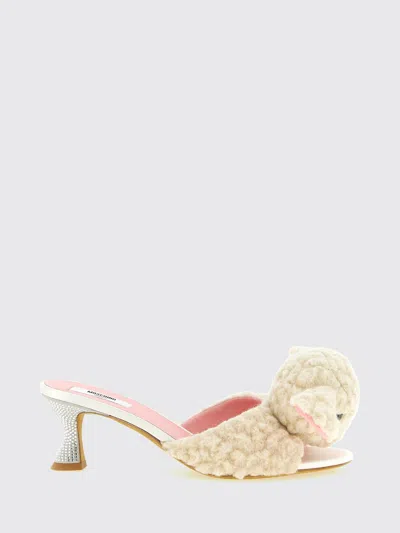 Moschino Couture Heeled Sandal Woman Color White