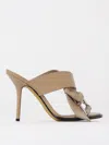 Moschino Heeled Sandals  Couture Woman Color Beige In Beige