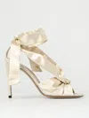 Moschino Heeled Sandals  Couture Woman Color Cream In Cream