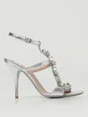 Moschino Heeled Sandal  Couture Woman Color Silver In Silver