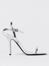 Moschino Heeled Sandals  Couture Woman Color Silver In Silber