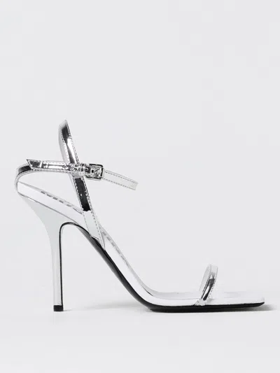 Moschino Heeled Sandals  Couture Woman Color Silver In Silber