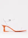 Moschino Heeled Sandals  Couture Woman Color White In White