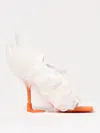 Moschino Heeled Sandals  Couture Woman Color White In White