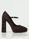 Moschino High Heel Shoes  Couture Woman Color Brown In Brown