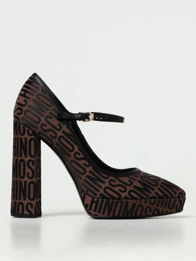 Moschino Couture High Heel Shoes  Woman Color Brown