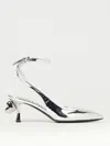 Moschino High Heel Shoes  Couture Woman Color Silver In Silber