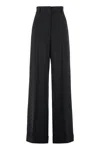 MOSCHINO COUTURE HIGH-WAIST WIDE-LEG TROUSERS FOR WOMEN