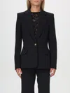 MOSCHINO COUTURE BLAZER MOSCHINO COUTURE WOMAN COLOR BLACK,F90640002