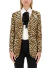 Moschino Couture Jacket With Animal Pattern In Multi
