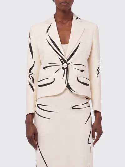 Moschino Couture Jacket Woman Color Multicolor In Metallic
