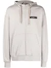 Moschino Men's Grey Cotton Sweater With Signature Teddy Bear Motif And Embossed Logo In Gray