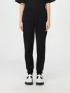 Moschino Cotton Joggers With Ribbed Elastic Waist In Weiss