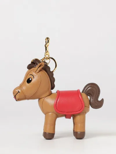 Moschino Couture Key Chain Woman Color Brown In 棕色