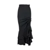 Moschino Couture Layered Ruched Long Skirt - '90s In Black