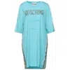MOSCHINO COUTURE LIGHT BLUE COTTON DRESS