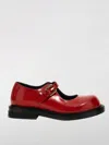 Moschino Glossy Round Toe Ballerina Shoes In Red