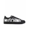 MOSCHINO COUTURE LOGO LEATHER SNEAKERS