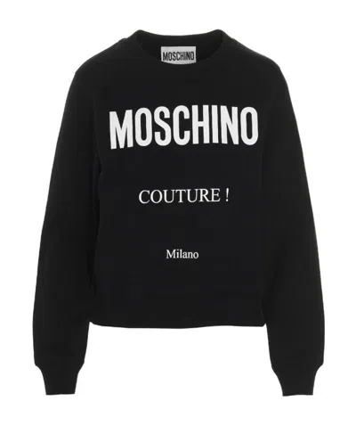 Moschino Couture! Print Sweathirt In Black