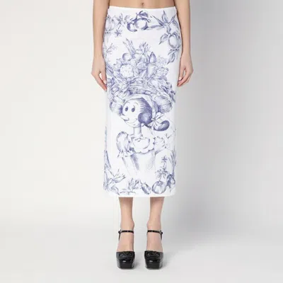 MOSCHINO MOSCHINO COUTURE  LONGUETTE SKIRT WITH OLIVIA PRINT