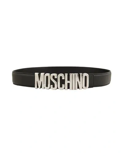 Moschino Couture Man Belt Black Size 44 Leather