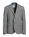 Moschino Couture Man Blazer Grey Size 46 Polyester, Virgin Wool, Elastane In Grey
