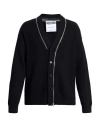 Moschino Couture Man Cardigan Black Size 38 Virgin Wool In Black