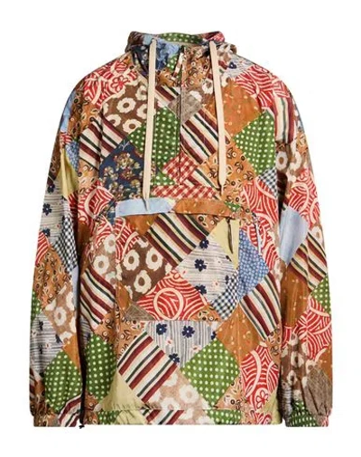 Moschino Couture Man Jacket Brown Size 40 Polyamide In Multi