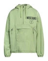 Moschino Couture Man Jacket Light Green Size 44 Polyamide In Green