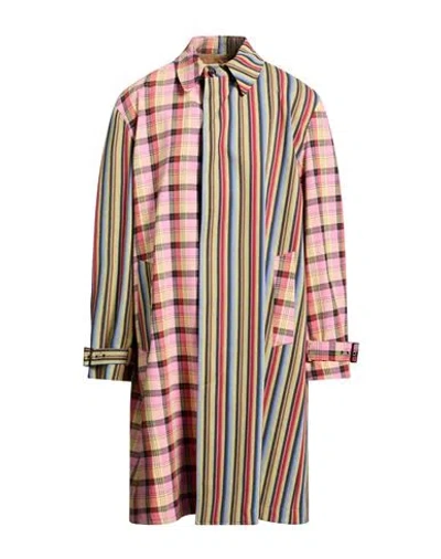 Moschino Couture Man Overcoat & Trench Coat Beige Size 40 Cotton, Polyamide, Polyester In Multi