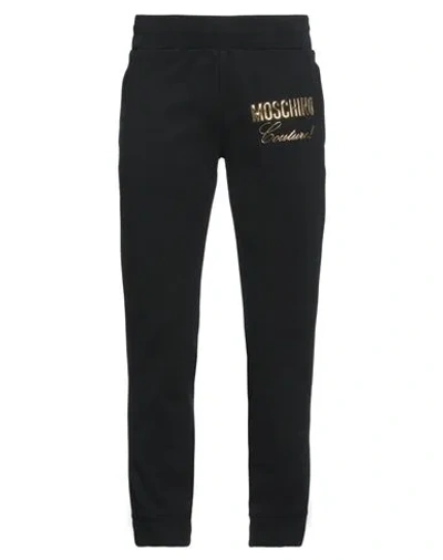 Moschino Man Pants Black Size 36 Organic Cotton
