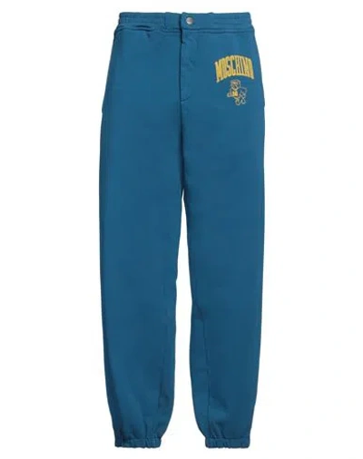 Moschino Couture Man Pants Deep Teal Size 38 Cotton In Green