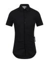 Moschino Couture Man Shirt Black Size 16 Cotton, Elastane In Black