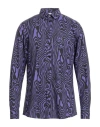 Moschino Couture Man Shirt Purple Size 16 ½ Cotton In Purple
