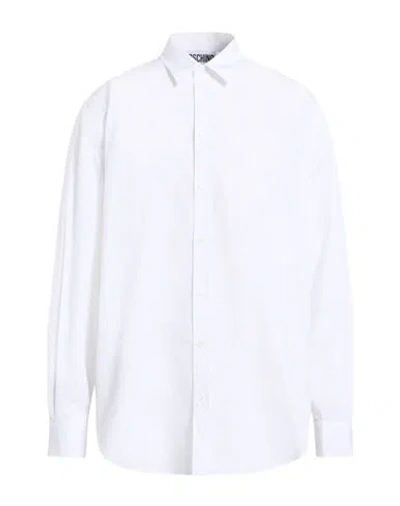 Moschino Couture Man Shirt White Size 15 ¾ Cotton