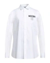 Moschino Couture Man Shirt White Size 16 Cotton In White