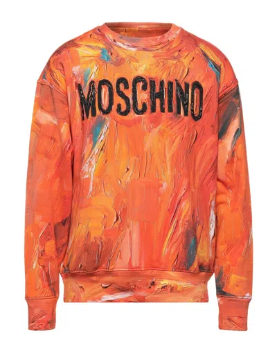 Moschino Sweatshirts In Orange