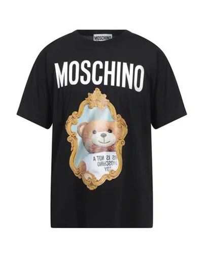 Moschino Couture Man T-shirt Black Size M Cotton In Black
