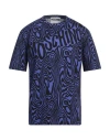 Moschino Couture Man T-shirt Purple Size 44 Paper In Purple