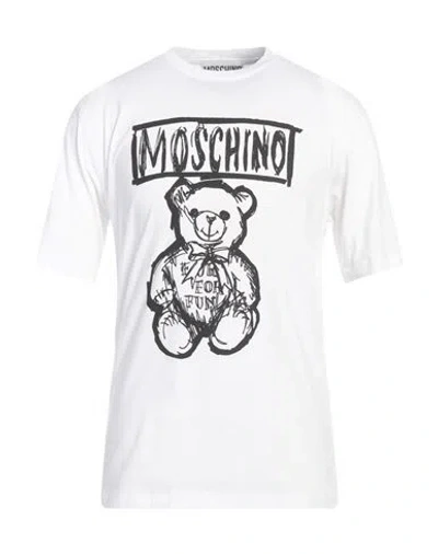 Moschino Couture Man T-shirt White Size M Cotton