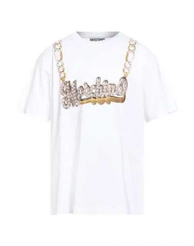 Moschino Couture Man T-shirt White Size M Cotton