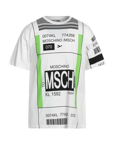 Moschino Man T-shirt White Size S Cotton