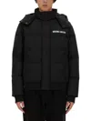 Moschino Men's Down Jacket With Logo In Black
